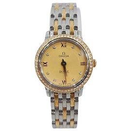 Omega Relógio Diamond De Ville Prestige Combi Prata