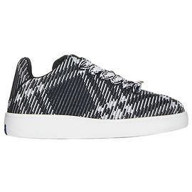 Burberry Checkered Knit Box Sneakers stamp: Black