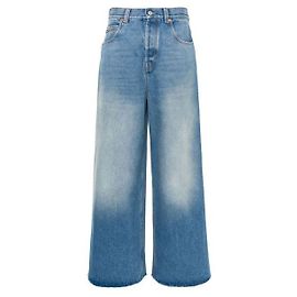 Gucci Pantalones rectos de denim Azul