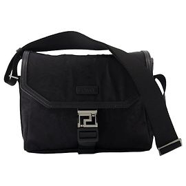 Versace Borsa Messenger Neo Nylon Barocco Nero