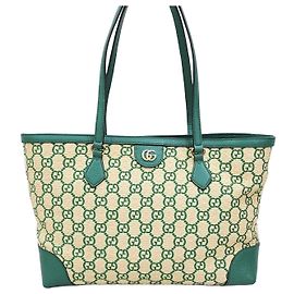 Gucci Borsa a tracolla Tote Ophidia Rafia Medium Multicolore