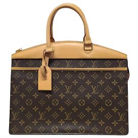 Louis Vuitton Sac cabas Riviera en toile Monogram Marron