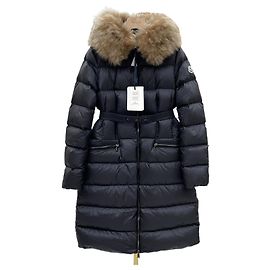 Moncler Boedic Down Long Coat Black Black