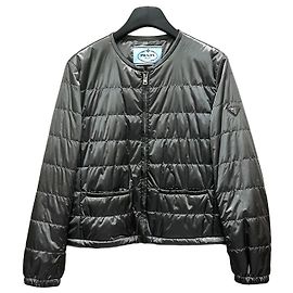 Prada Triangle Logo Nylon Lightweight Padded Jacket Multiple colors