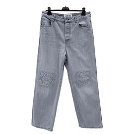 Loewe Denim Pants Gray Brown