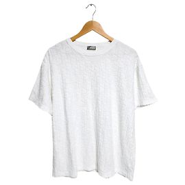 Dior Oblique Terry Kurzarm-T-Shirt Weiß