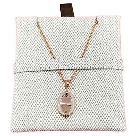 Hermès Collana Chandale Mini Maillon Rose Gold Maron Glace Rosa