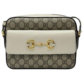 Gucci Petit sac caméra Horsebit blanc Blanc