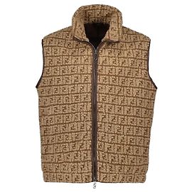 Fendi FF Teddy Vest Brown