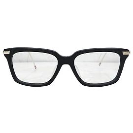 Thom Browne Nuevas Gafas de Titanio Mate Plata