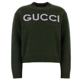 Gucci Intarsia Wollstrick Grün