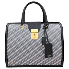 Thom Browne New Coated Canvas Leather Frame Briefcase MR.THOM Multiple colors