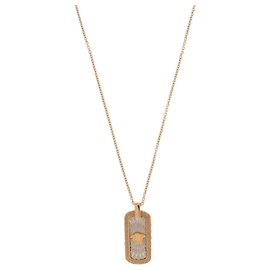 Versace Collana con pendente Medusa Nero