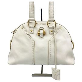 Saint Laurent Piccola borsa a tracolla Muse Avorio Bianco