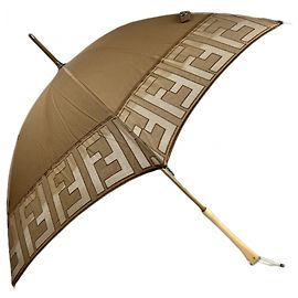 Fendi Ombrello Logo Marrone