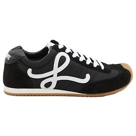 Loewe Tênis Ballet Runner em nylon e couro de bezerro Preto