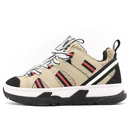 Burberry Sneakers Junior in Nubuck e Mesh Multicolore