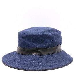 Hermès Denim Bucket Hat Blue