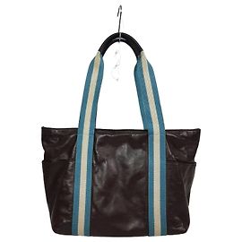 Bally Bolsa de Ombro Three Stripes Shopper Marrom