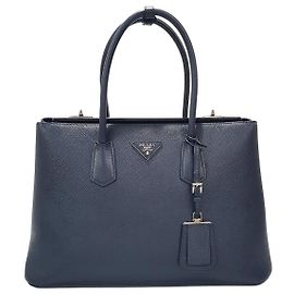 Prada Sac cabas Quir Twin Bleu