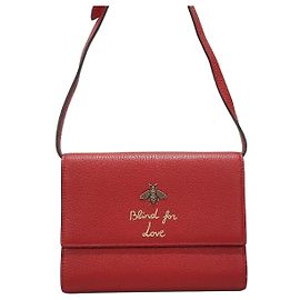 Gucci Mini borsa a tracolla Bee WOC Rosso