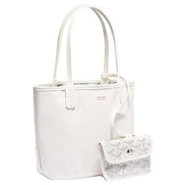 Goyard Mini Bolso Anjou Blanco Plata