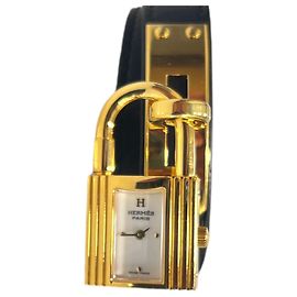Hermès Kelly Gold Double Strap Damenuhr Golden