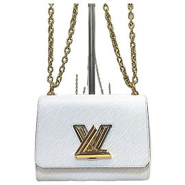 Louis Vuitton Bolsa de Ombro com Corrente Epi Twist PM White Branco