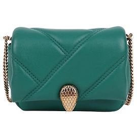 Bulgari Bolsa transversal Nano Serpenti em tom dourado Verde
