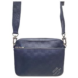 Louis Vuitton Blue Sapphire Damier Trio Messenger Bag Blue
