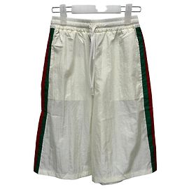 Gucci Nylon-Bermuda-Shorts Weiß