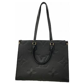 Borsa Tote Louis Vuitton Monogram Empreinte OnTheGo MM Nero
