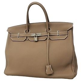 Hermès Hermes Birkin 40 Togo Etoupe Handbag Taupe
