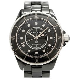 Chanel J12 Diamond H1626 Black Dial Men's Watch Other