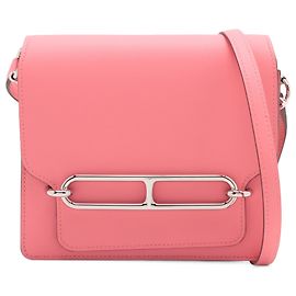 Hermès Bolsa Roulis 18 Mini Swift Rosa Rosa