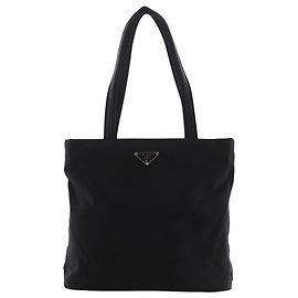 Tote in Tessuto nero Prada Nero
