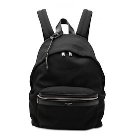 Zaino City in tela nera Saint Laurent Nero
