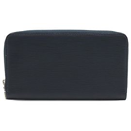 Louis Vuitton Blue Epi Zippy Long Wallet Blue Navy blue