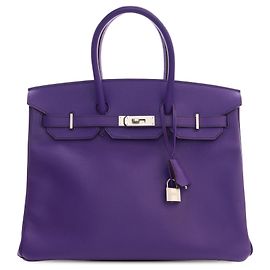Hermès Purple Epsom Birkin Retourne 35 Violet