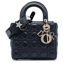 Dior Black Small Lambskin Cannage MyABCDior Lady Dior Noir