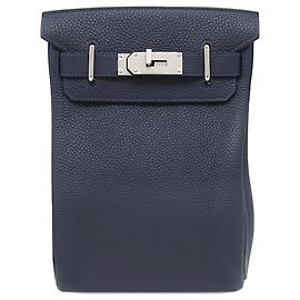 Hermès Blue Togo Kelly Hac A Dos PM Blue Navy blue