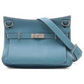 Hermès Blue Clemence Jypsiere 34 Bleu