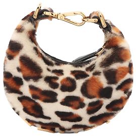 Fendi Bolsa Hobo Fendigraphy em pelo de bezerro Nano marrom Marrom