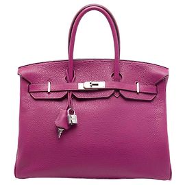 Hermès Purple Togo Birkin Retourne 35 Autre Violet