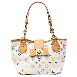 Louis Vuitton White Monogram Multicolore Annie MM Branco