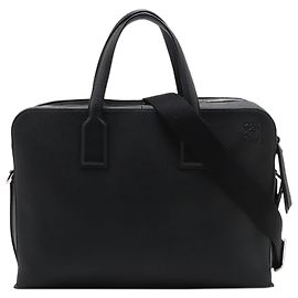 Sac Business Goya Slim en cuir noir LOEWE Noir