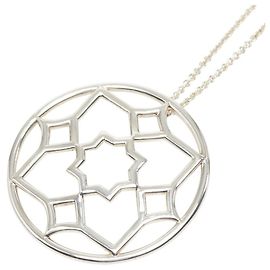 Tiffany & Co. Paloma Picasso Zellige Medallion Halskette Silber