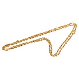 Collana con lunga catena vintage Chanel D'oro