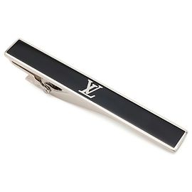 Clip per cravatta Louis Vuitton Cravat LV Award Nero Argento