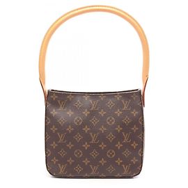 Sac à épaule Louis Vuitton Looping MM Monogram Marron
